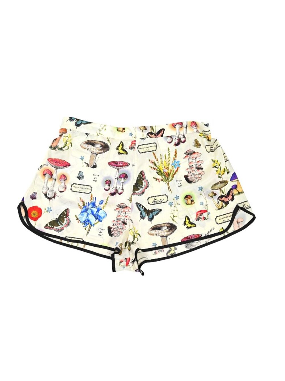 Fleur du Mal Magical Mushroom PJ Shorts in White